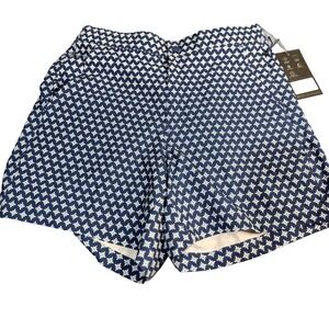 VRST $68 Mens Resort Short 6" Inseam Deep Denim Print Small Pocket UV Protection